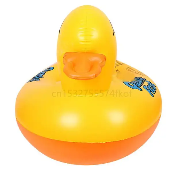 Baby Inflatable Seat Boat Big Yellow Duck Yacht Swimming Circle Children's Seat Circle Inflatable Duck Seat Circle Water Toy 6
