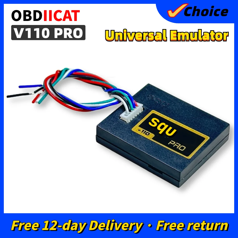 OBDIICAT SQU OF110 V100PRO 범용 자동차 IMMO 에뮬레이터, Tacho ECU 튜닝 프로그래머 도구