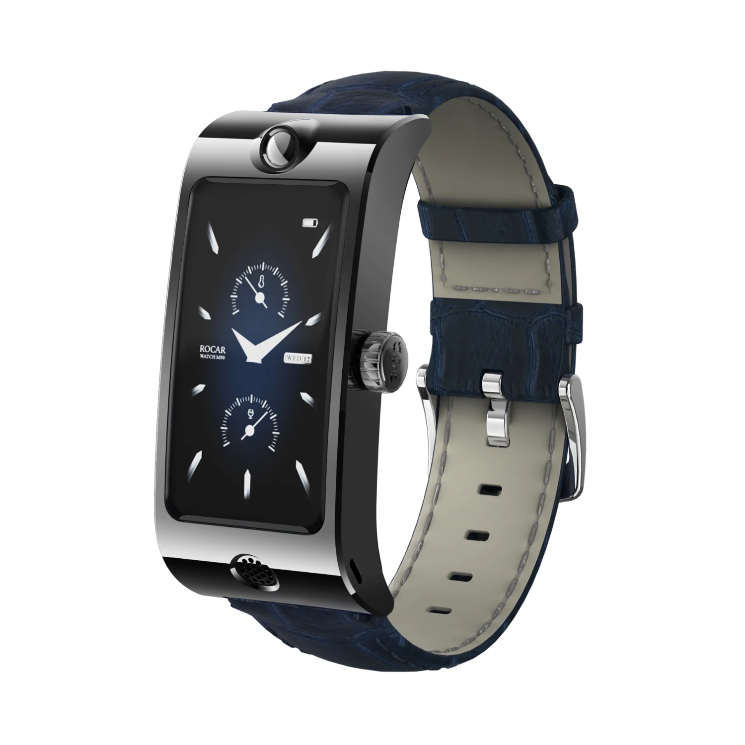

ROCAR M-90 Full Touch Screen Body Temperature Tester Blood Oxygen Detector Smart Watch For Men Woman Kids