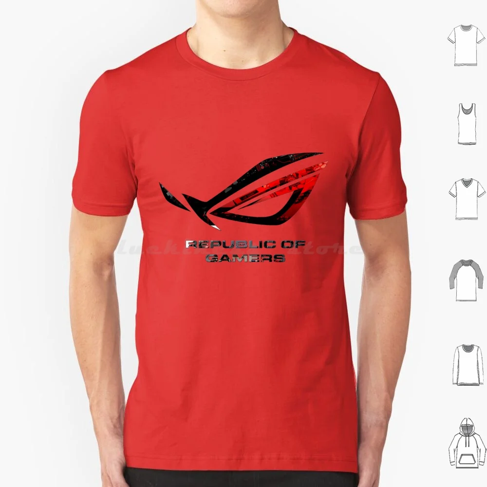 Asus Rtx Rx 3080 Ti 6900 Xt T Shirt Big Size 100% Cotone Repubblica Dei Giocatori Rog Asus Strix Scheda Madre Gpu Graphic Nvidia Amd