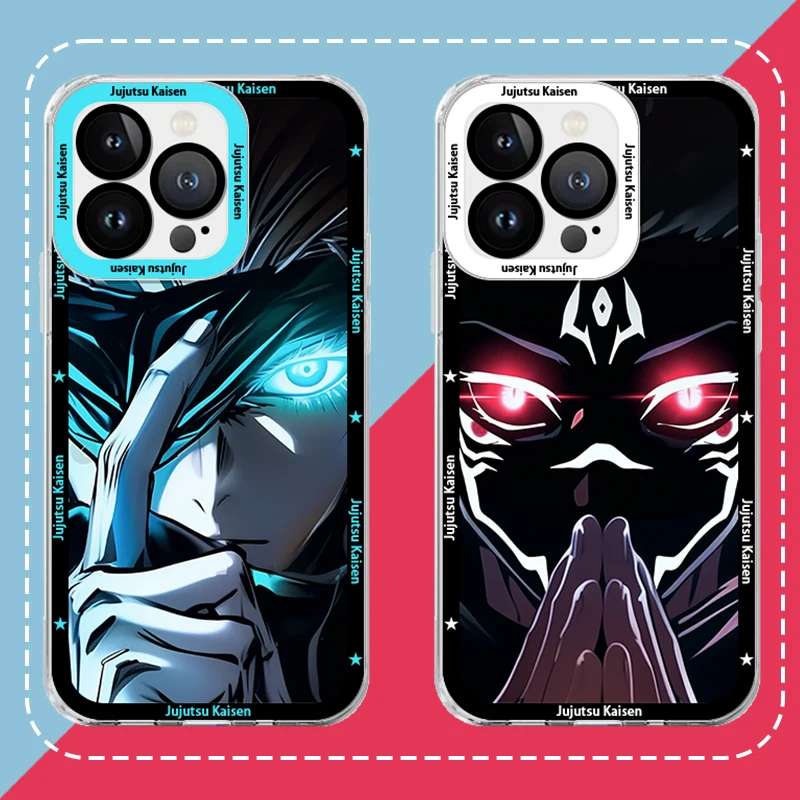 Jujutsu Kaisen Gojo Satoru & Ryomen Sukuna Transparent Phone Case Cover