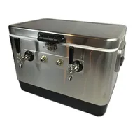 Dual Faucet Draft Beer Jockey Box - 2 Tap Cooler 1