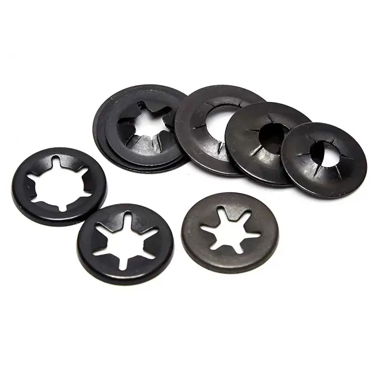 

65 Manganese Steel / 304 Stainless Steel Toothed Close Type Bearing Circlip Retainer Ring/Plum Blossom Retainer Ring