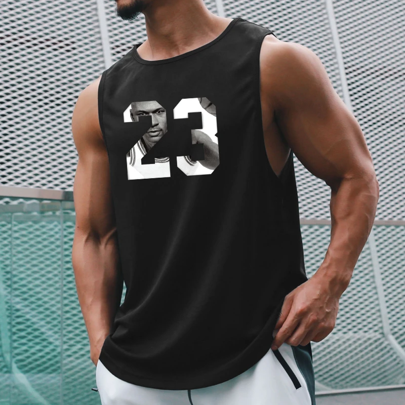 2023 Merk Gym Heren Mesh Casual Hardlooptank Top Mode Sport Mouwloos Sneldrogend Vest Workout Kleding Bodybuilding Single