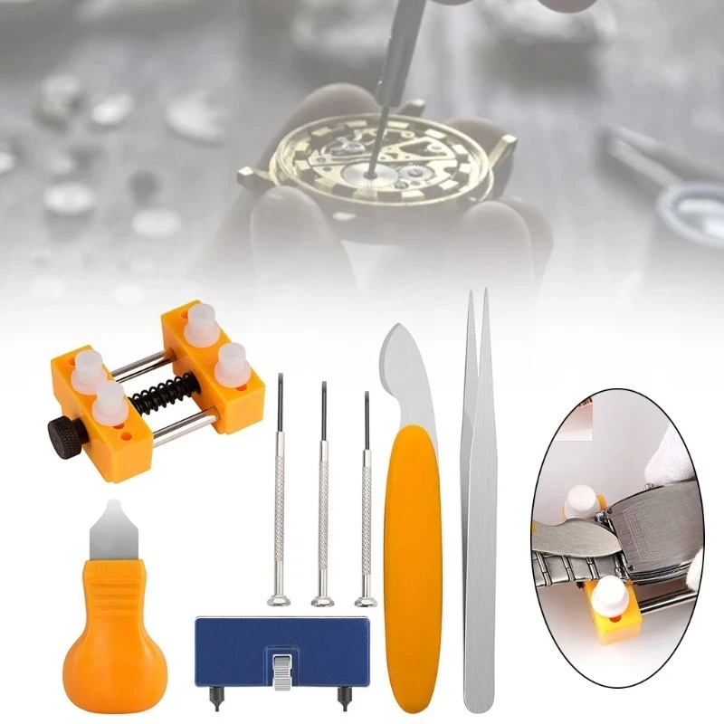 8 Pcs/set Watch Opener Knife Back Cover Remover for Battery Change