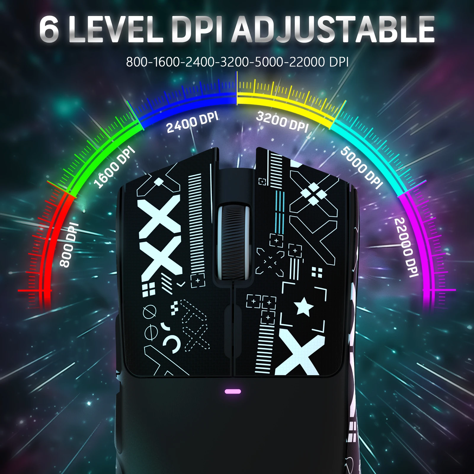 Wireless Gaming Mouse ATTACK SHARK X11 with Charging Dock PixArt PAW3311 Gaming Sensor BT/2.4G Wireless/Wired