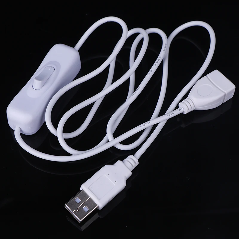 

1m USB Cable Extension cord with Switch ON/OFF Cable Extension Toggle USB Power Supply Line Durable Adapter Accessories 2 Colors