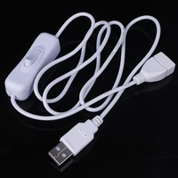 1m USB Cable Extension cord with Switch ON/OFF Cable Extension Toggle USB Power Supply Line Durable Adapter Accessories 2 Colors 1
