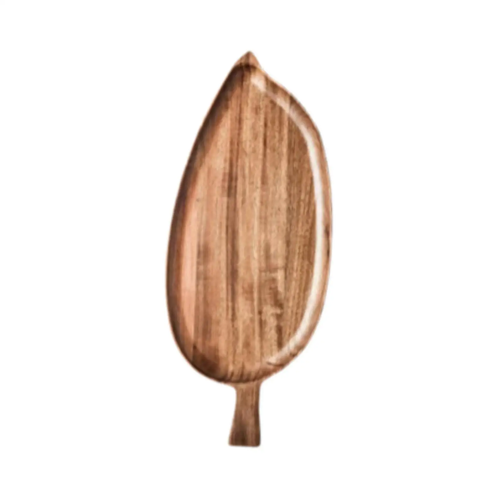 Decorative Wooden Serving Tray Rectangular Snack Platter Table Centerpiece Elegant Wood Plate for Kitchen Parties