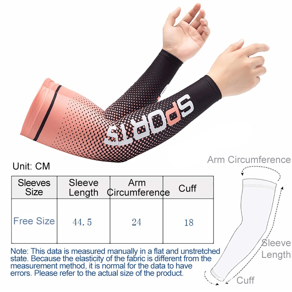 GTUBIKE Ice Silk Sleeve Sunscreen Cuff UV Sun Protection Cool Arm Sleeves Anti-Slip Men Women Long Glove for Sport Cycling