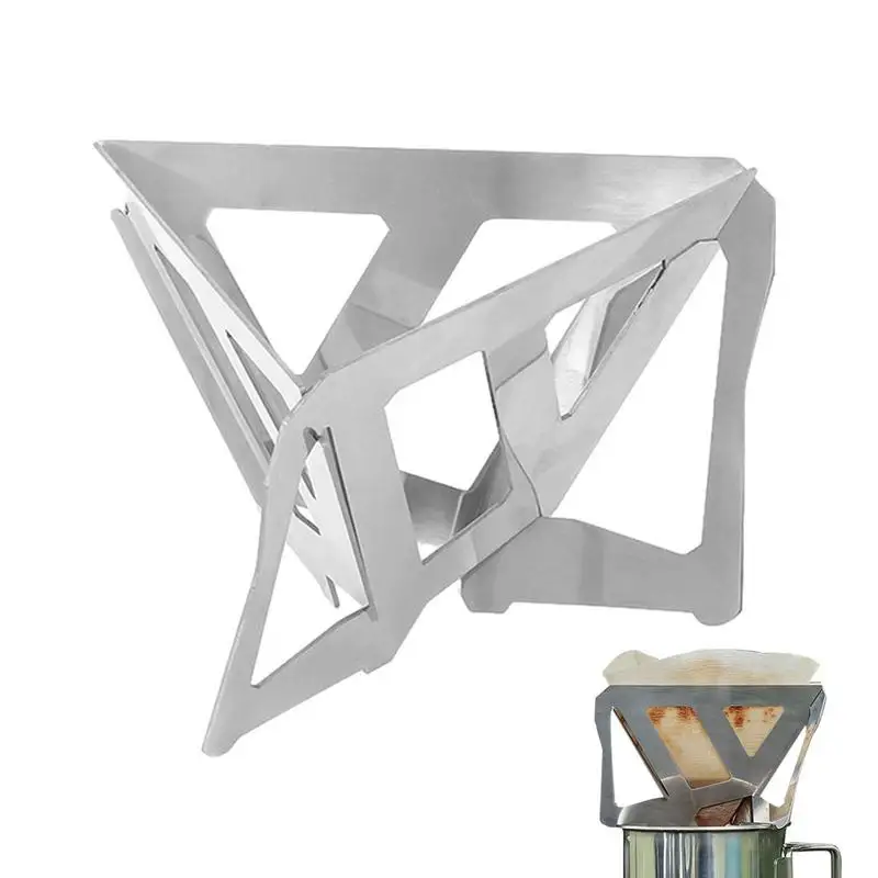 

Stainless Steel Coffee Filters Reusable Foldable Pour Over Filters Coffees Drip Mesh Kitchen Gadgets Tea Filter Basket