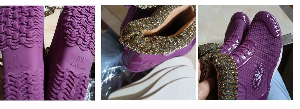 Neue Knöchel Hohe Regen Stiefel frauen Modische Rainshoes Wasserdichte Schuhe Frau Anti Skid Galoschen Damen Weiche Kurze Regen Stiefel – Detail 4