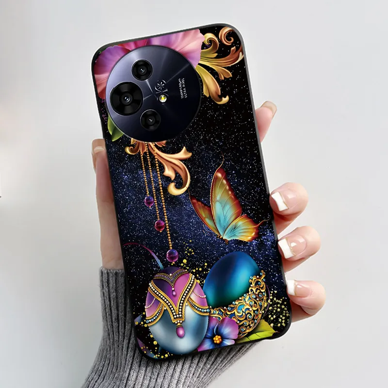 Aesthetic Cute Cat Astronaut Soft Silicone Black Protective Phone Case Cover
