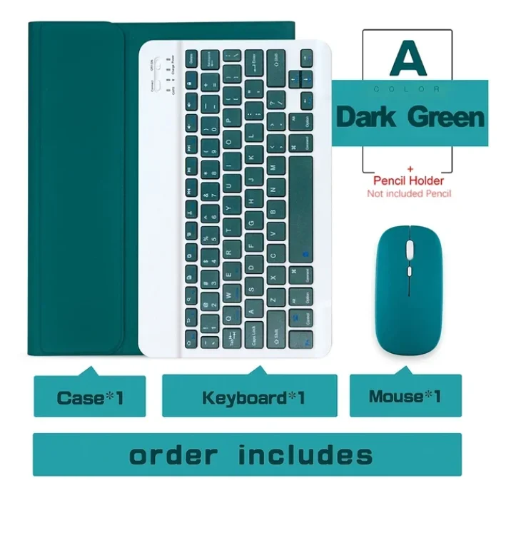 Magic Wireless Keyboard Case with Mouse