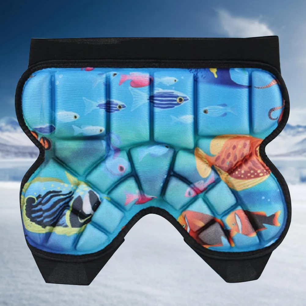 Ski Snowboard Accessories Ski Protective Gear Kids Butt Hip Protection For Ski Skate Snowboard Roller Hip Protection Shorts Thickened Children Skating Butt Pads Protectors