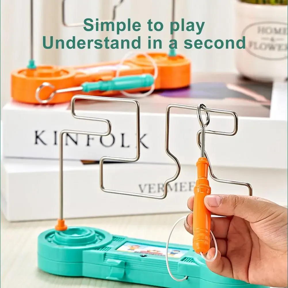 Electric Montessori Toy Wire Maze Roller Game Touch Maze Puzzle Toy Bump Game Education Concentration Toy For Children Kid 6