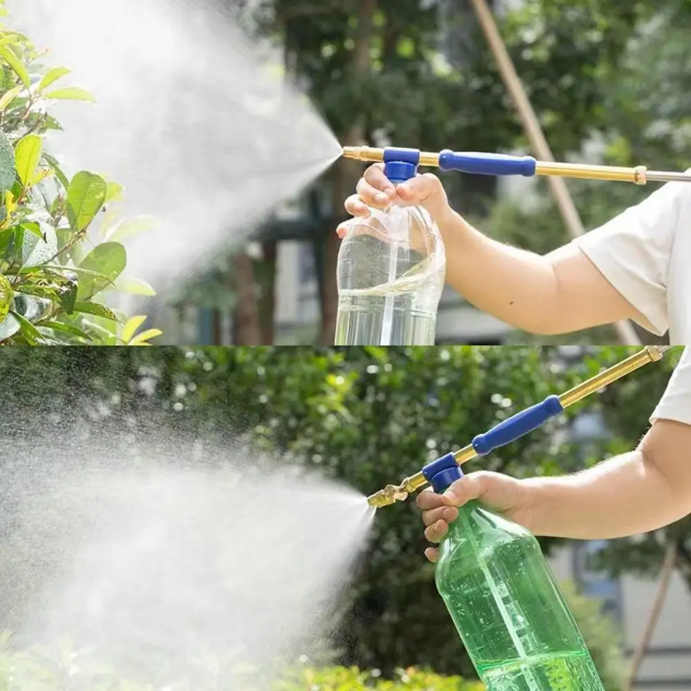 Brass Single/double Head Push Pull Pressure Nozzle Adjustable Misting Nozzle Connection garden irrigation nozzle garden sprayer nozzles