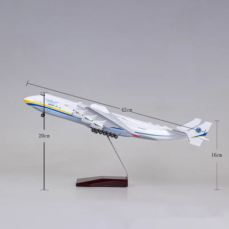 1:200 Scale Ukraine An225 Transport Airplane Diecast Resin Model Airbus Decoration Aircraft Gift Collection Display Toys For Boy