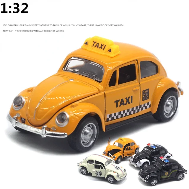 1:32 Volkswagen Beetle Alloy Car Diecasts Metal Classic Toy Model with Pull Back Function Vehicles for Child Gifts A931 2
