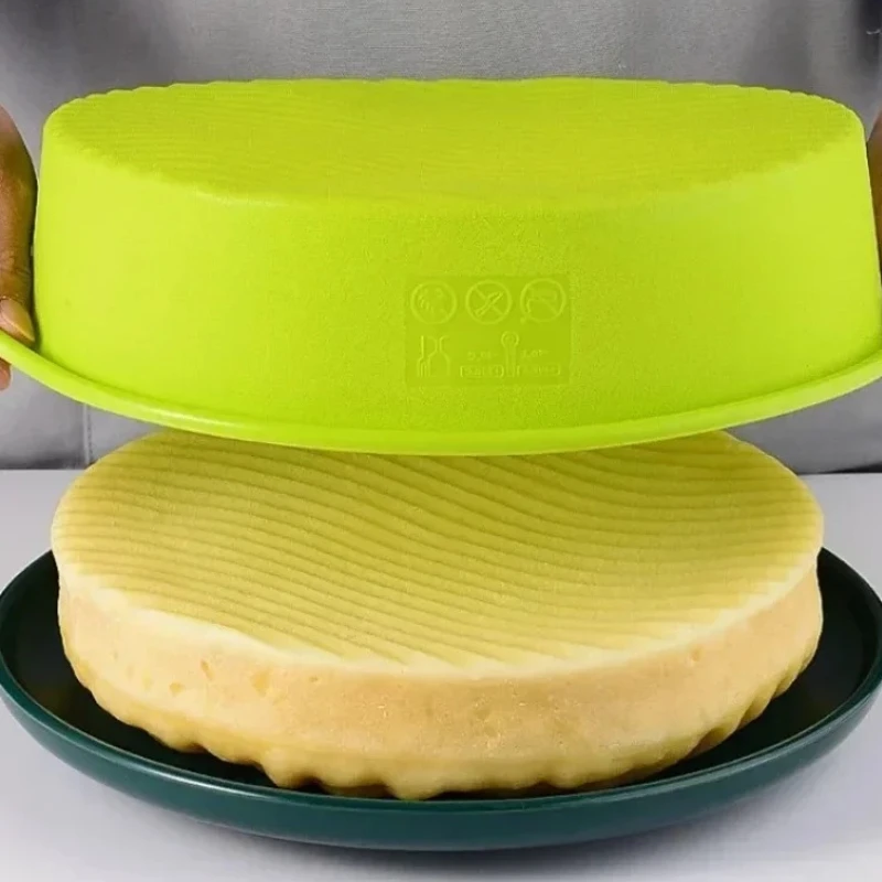 9inch Silicone Mould for Baking Cake Round High-temperature Resistant Oven Bread Baking Plate Kitchen Useful Muffin Mold Gadget