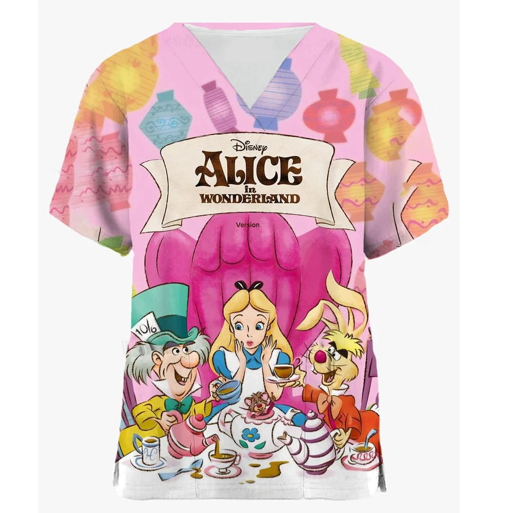 thumbnail image 1 of Uniforme médico con estampado de princesas de Disney para mujer, uniforme de trabajo para dentista, uniforme de enfermera, uniformes médicos para mujer, ropa de trabajo para hospital, 1 of 4