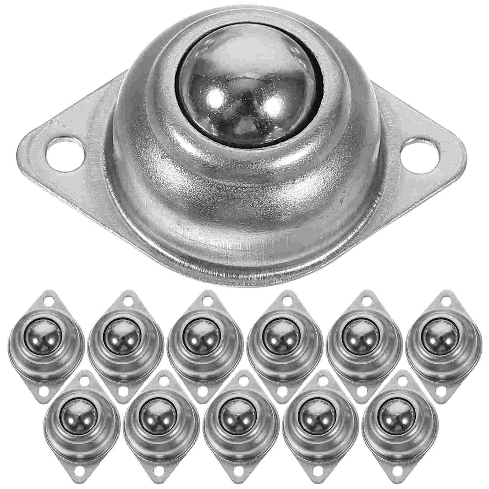 

12 Pcs Universal Wheel Caster Wheels Small Appliance Castors Diamond Carbon Steel Mini Garbage Can