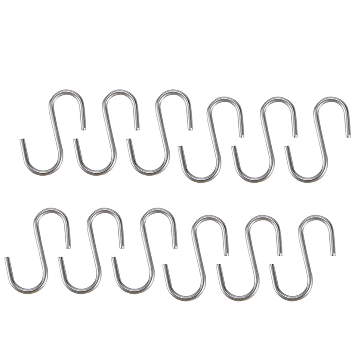 

Stainless Steel S Shaped Hooks Kitchen Spoon Pan Pot Utensils Hangers Clasp Over The Door Closet Clothes Rack Tool