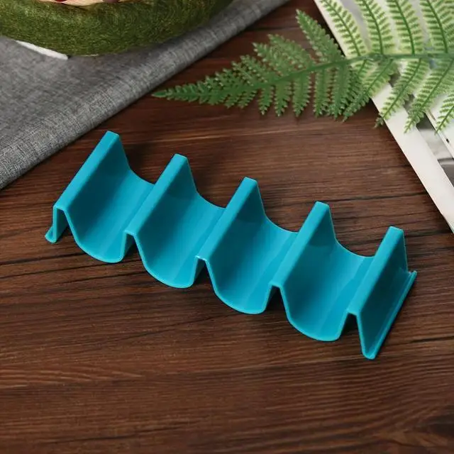 Description Picture 4 of itemWave Shape Taco Holders Mexican Food Tray Rack Pizza Hot Dog Tortilla Pancake Stand Holder Multifunction Kitchen Supplies