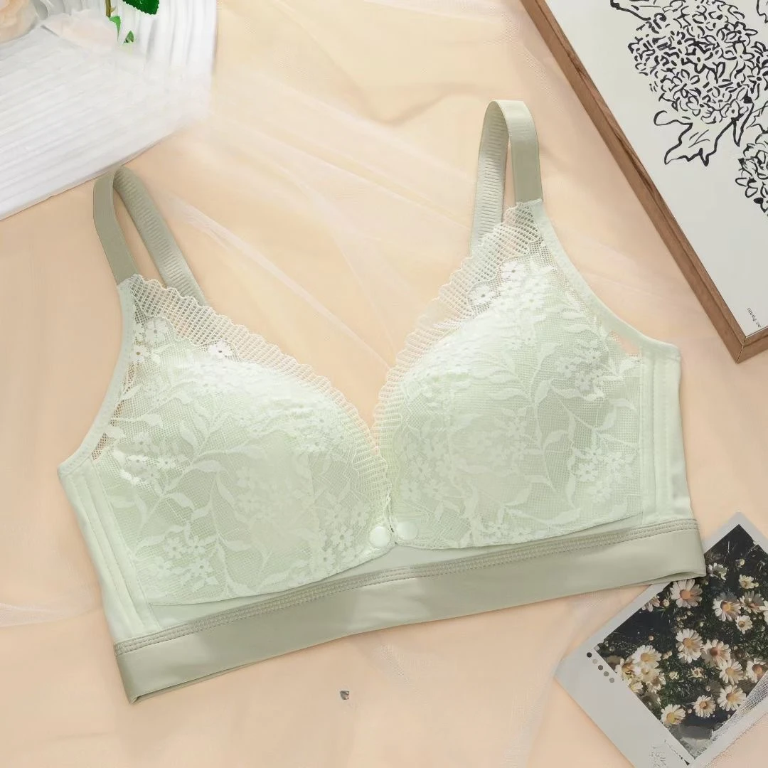 Summer Pregnant Women's Breastfeeding Underwear Gathering Anti sagging Summer Thin Pregnancy Breastfeeding Bra Large Bra 4