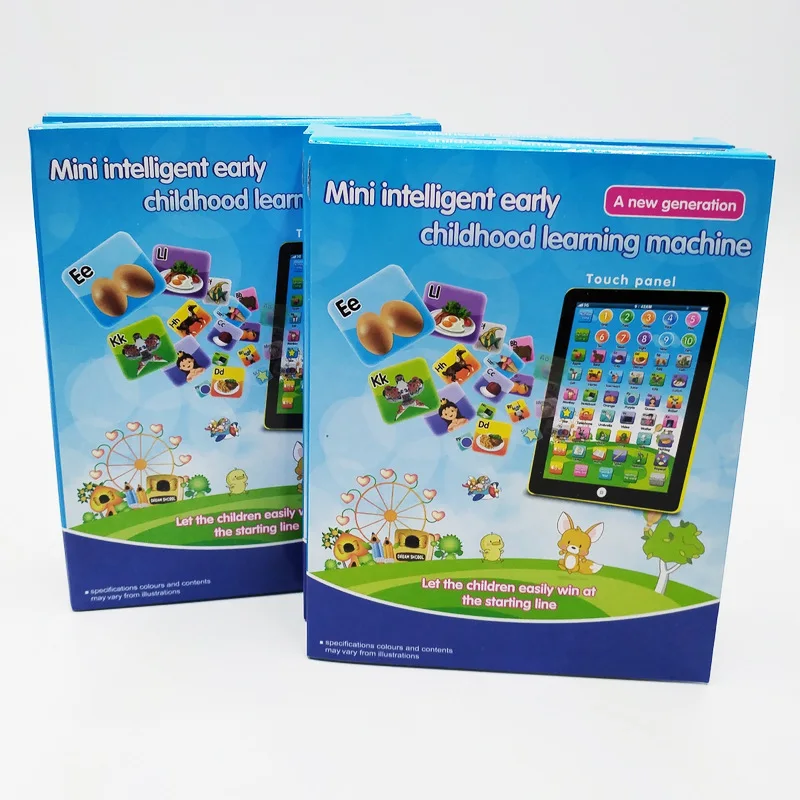 Mini English Tablet Learning Machine Toddler Intelligent Early Education Pad Words Numbers Alphabets Musical Sound Effects Toys 4