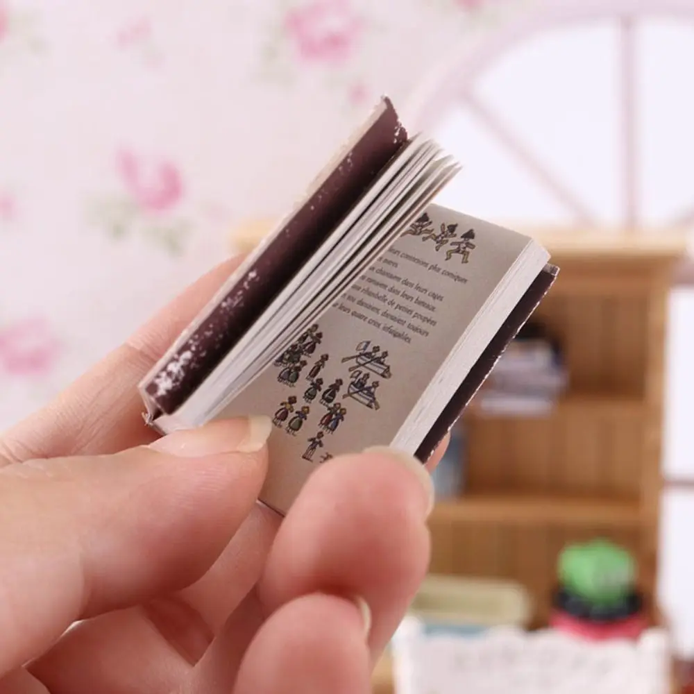 Gifts 1/6 1/12 Miniature Book Model Can Be Opened Doll Accessories Dollhouse Book Mini Furniture Multicolor Mini Books