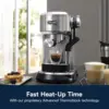 Dedica Maestro Plus Espresso Machine with Automatic Steam Wand for Latte, Cappuccino, Coffee, Stainless Steel, EC950M 5
