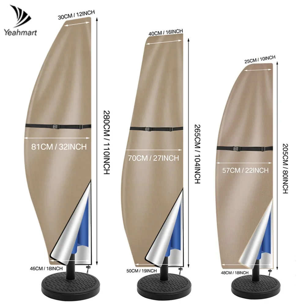 BananaUmbrellaCoverfits7Ftto13FtOutdoorUmbrellasWaterproof