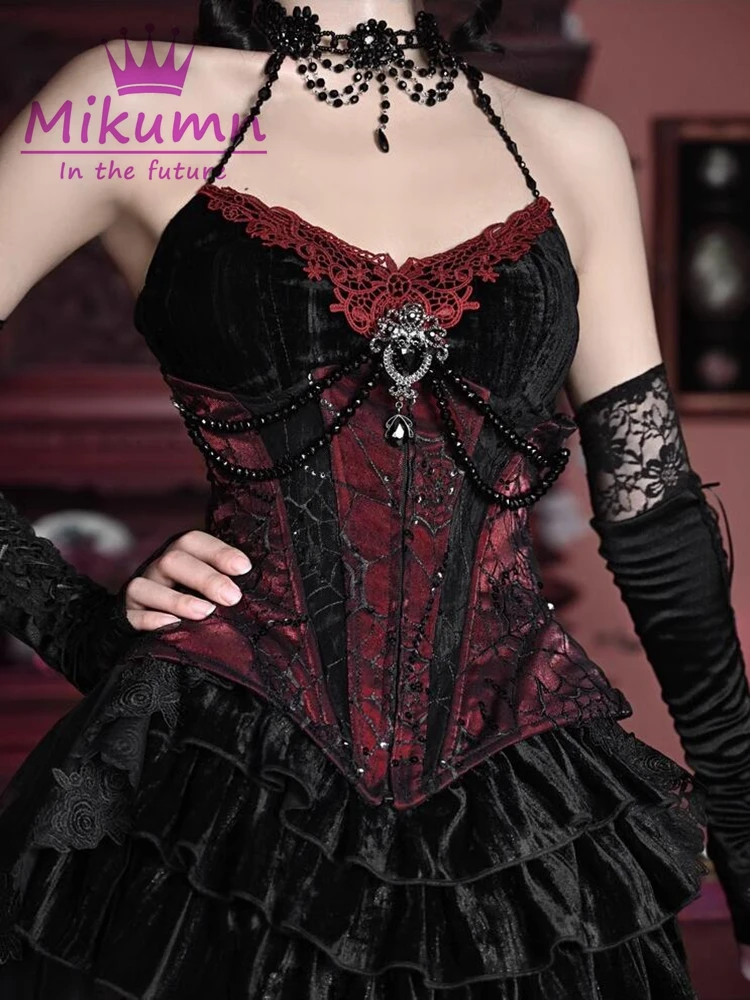 gothic-grunge-vintage-velvet-lace-fish-bone-sexy-crop-tank-top-halloween-women-halter-beaded-sexy-sleeveless-corset-top