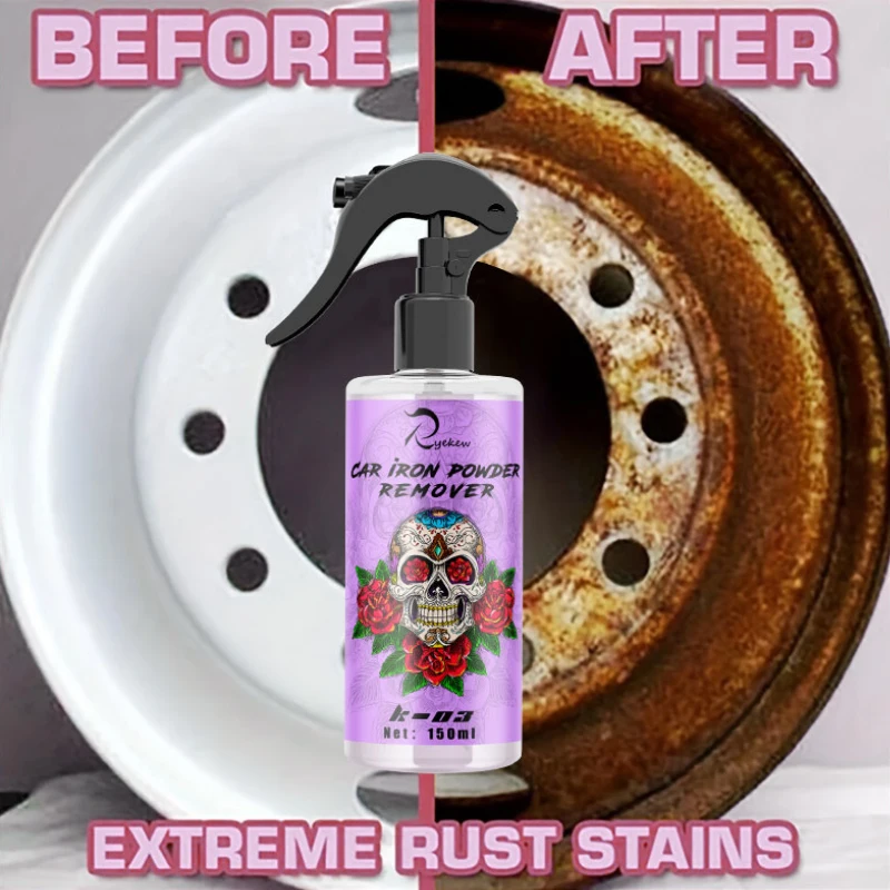 Rust remover spray 150ml wheel paint iron dust rim cleaner