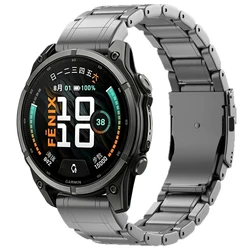 Premium Titanium QuickFit Band - 26mm/22mm Adjustable Wristband - QuickFit 26mm (Grey)