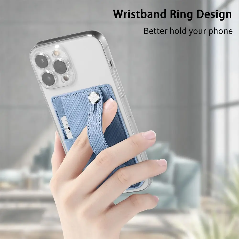 Universal Adhesive Back Sticker Phone Stand Holder Phone Card Bag Cell Protective Sleeve Bracket Wallet Multi-functional