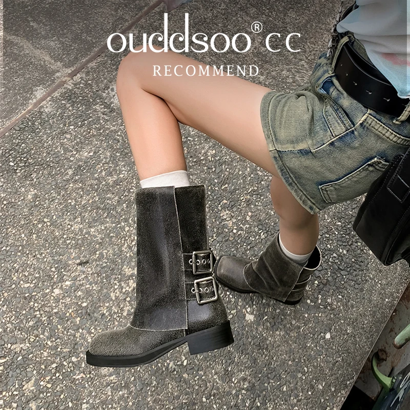 chinese dress ladies London Sleek Leather Dress Boots for Slim Calves 8 / Black Leather / Slim main image 0