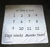 Newborn Baby Milestone Blankets Monthly Photography Blanket Infant Baby Milestone Blanket Photo Photography 6