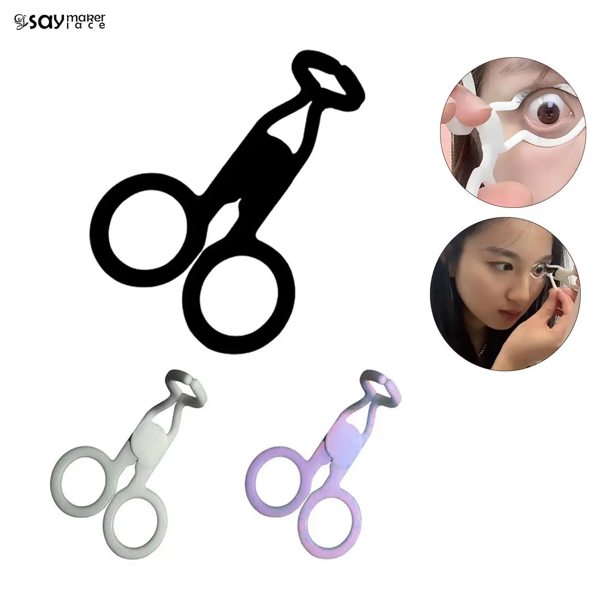 WomenContactLensesInserterRemoverEyeCarePlasticSoftTipTweezer