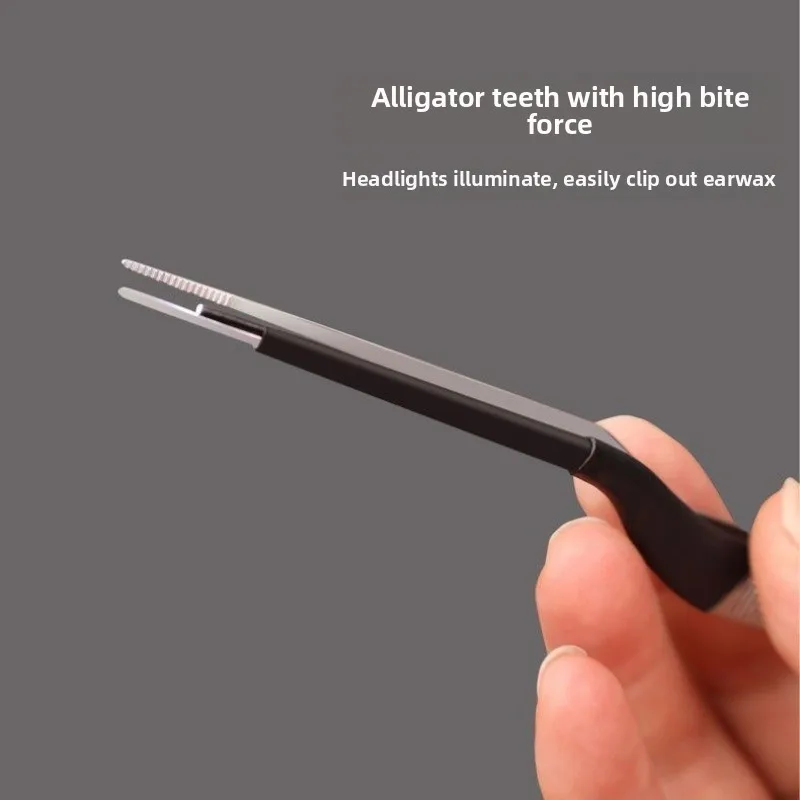 USB Rechargeable Children Ear Scoop Luminous Earwax Tweezers Silicone Visual Cerumen Hook Charging Ear Cleaner Tools