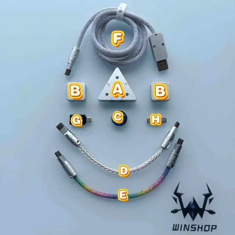 8K Winshop Cable Separable 1 To 2 Magnetic Switch Keyboard Cable