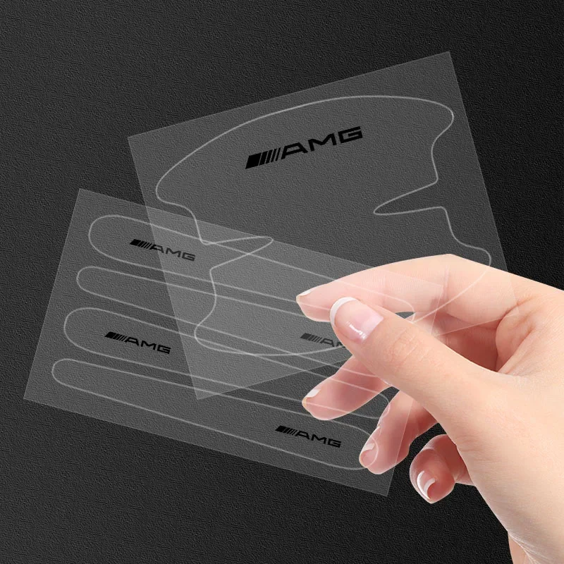 Car Door Handle Bowl Transparent Sticker Anti-collision Protection Strips for Mercedes Benz Amg W203 W176 W205 W211 W212 W213 2