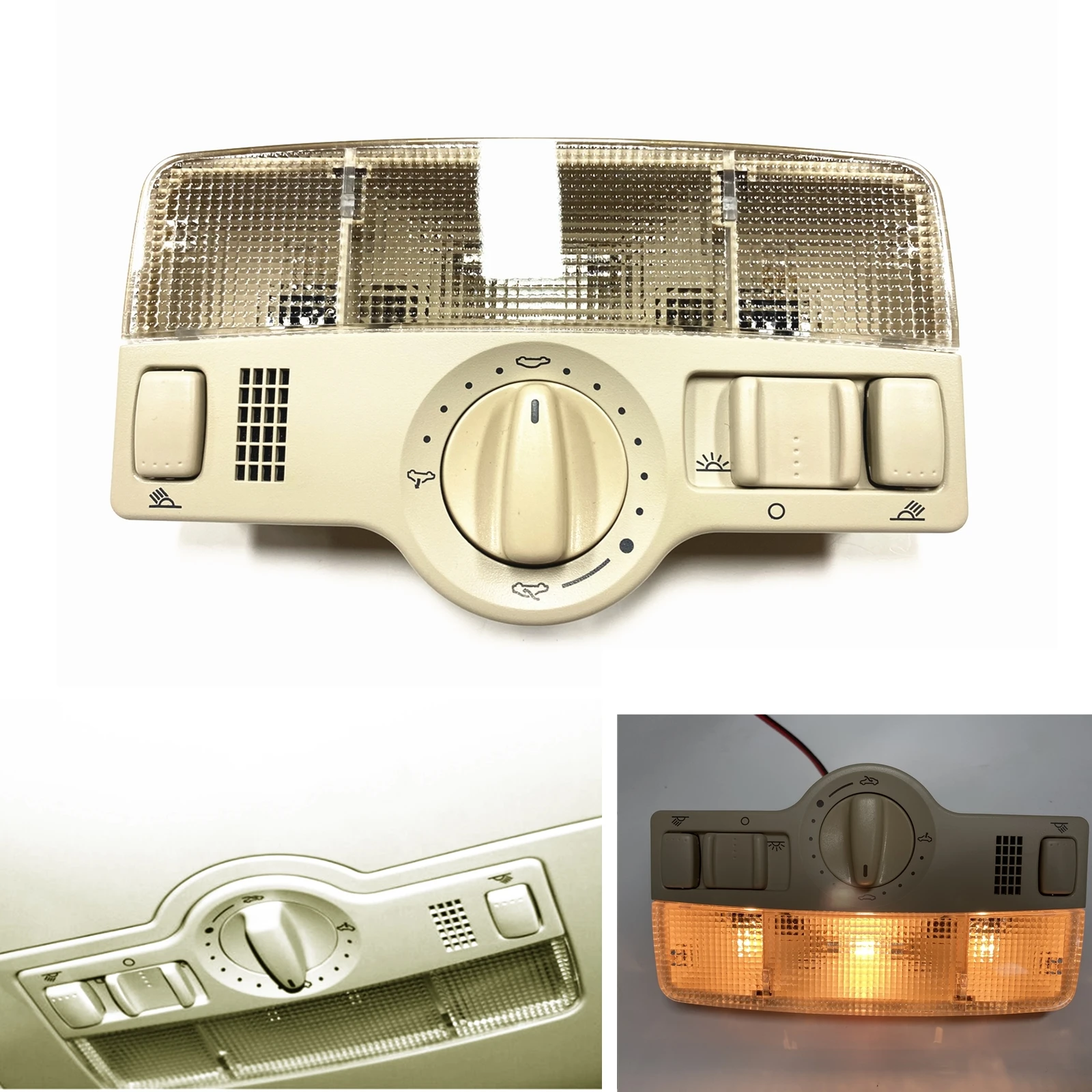 

Car Interior LED Dome Roof Lamp Switch Reading Light Key Button For Volkswagen VW Passat B5 Golf 4 Jetta MK4 Bora 1J0959613G