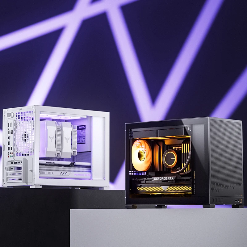 JONSBO D32 STD/PRO 버전 MINI-ITX/M-ATX/M-ATX 백인서 마더보드 지원용 미니 데스크탑 케이스 240mm 수냉식