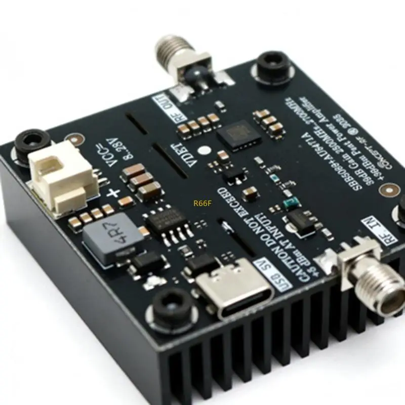 SBB5089 AU6471A 알루미늄 방열판 전력 증폭기 2.4G 호환 활성 냉각 액세서리용 2.2G-3.1GHz