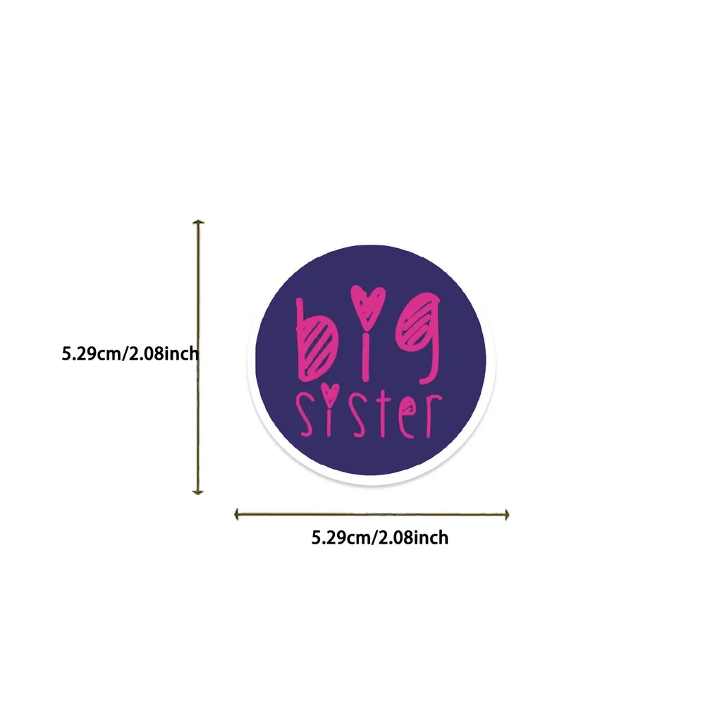 50개 핑크색 '큰 언니' 창의적인 스티커 - 기타, 노트북 및 여행 가방용 방수 DIY 장식 BulingBulingStickers Store