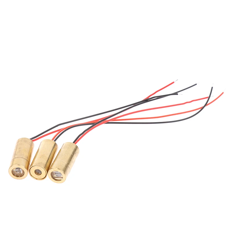 Laser Head 650nm 9mm 3V 50mW Laser Cross Diode Module Red Copper Head Line / Point / Cross Diode 1PC laser module laser machine spare parts