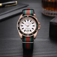 New fashionable men’s nylon strap calendar watch, luxurious and simple business men’s and women’s night light quartz watch