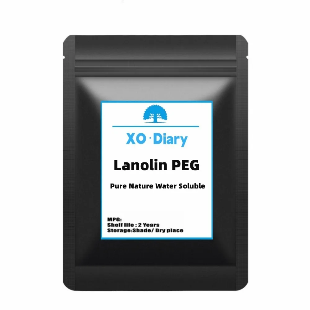 

Pure Nature Water Soluble Lanolin PEG 75 Moisturizing Anti Wrinkle Tender Improve Fine Lines Body Face Skin Care Raw Material